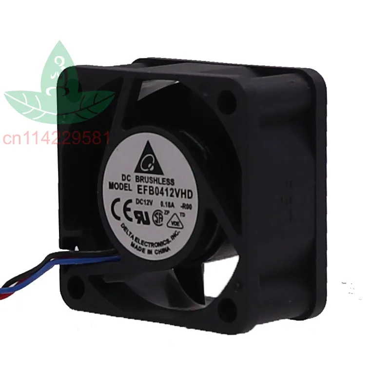 New For Delta EFB0412VHD 4020 4cm 40mm DC 12V 0.18A 3-pin 1U Server Alarm Case Axial Cooling Fans