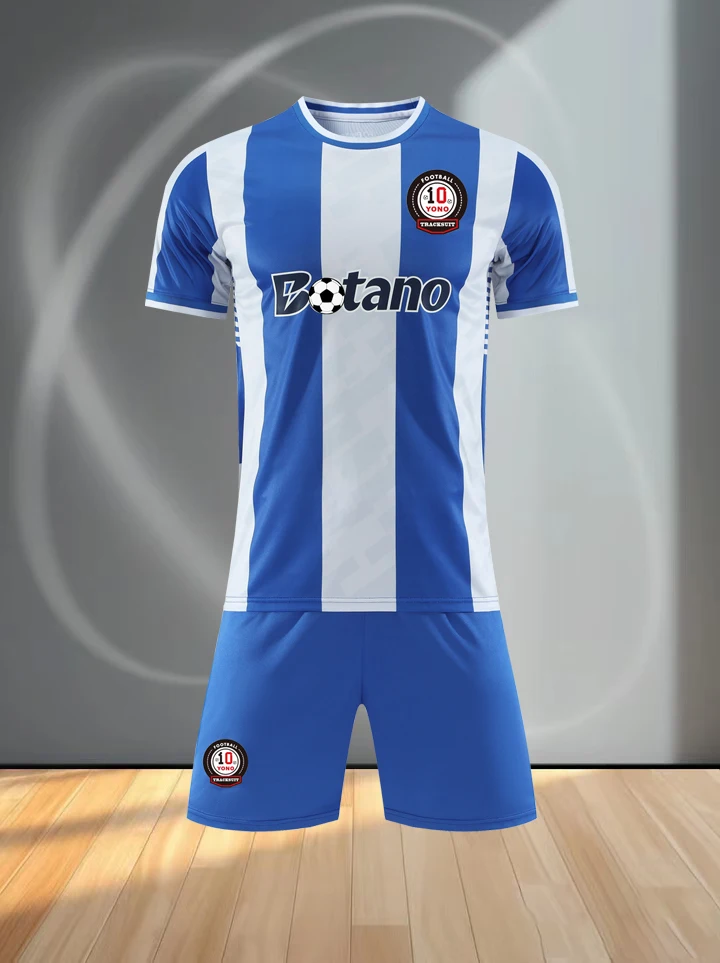 High-quality breathable T-shirt and shorts football set