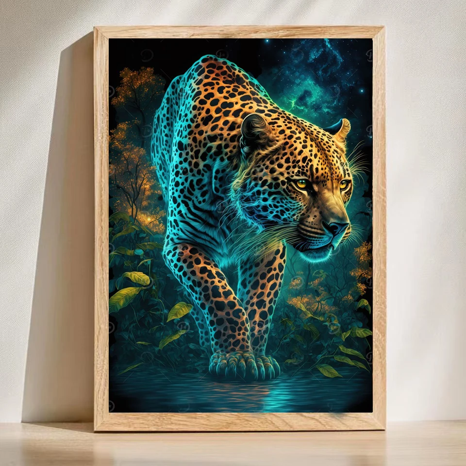 

Leopard Art DIY Diamond Painting Kits New 2025 Full Square Round Diamond Mosaic Embroidery Cross Stitch Kits For Home Decor