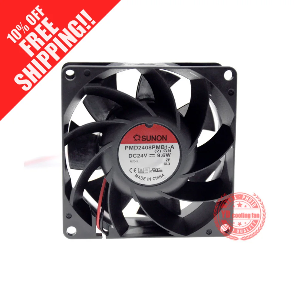 

NEW SUNON PMD2408PMB1-A.(2).GN 8038 24V 9.6W high air volume cooling fan