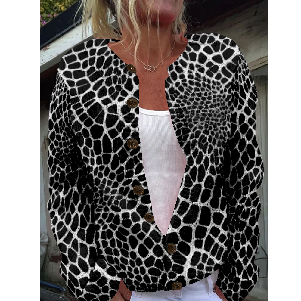 

Осень-зима вязаный кардиган свитер с геометрическим узором уличная одежда женские свитера вязаный топ повседневные крутые джемперы модные