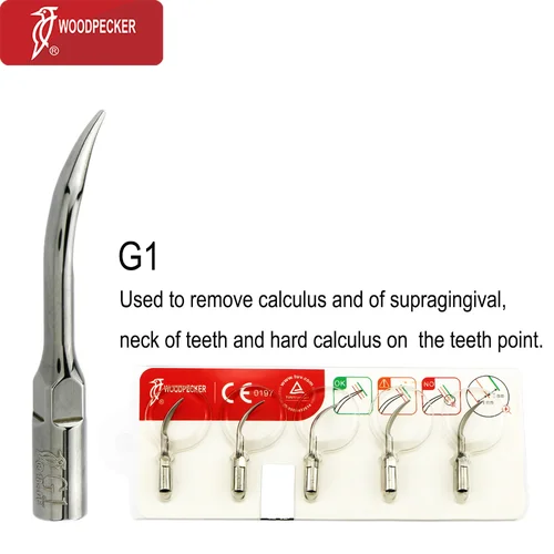 Imagen 2 del producto Woodpecker Dental Original ultrasónico piezo escalador UDS-E LED HW-5L pieza de mano ajuste EMS TW-1L punta llave dinamométrica G1 G2 G4 P1 P3 puntas
