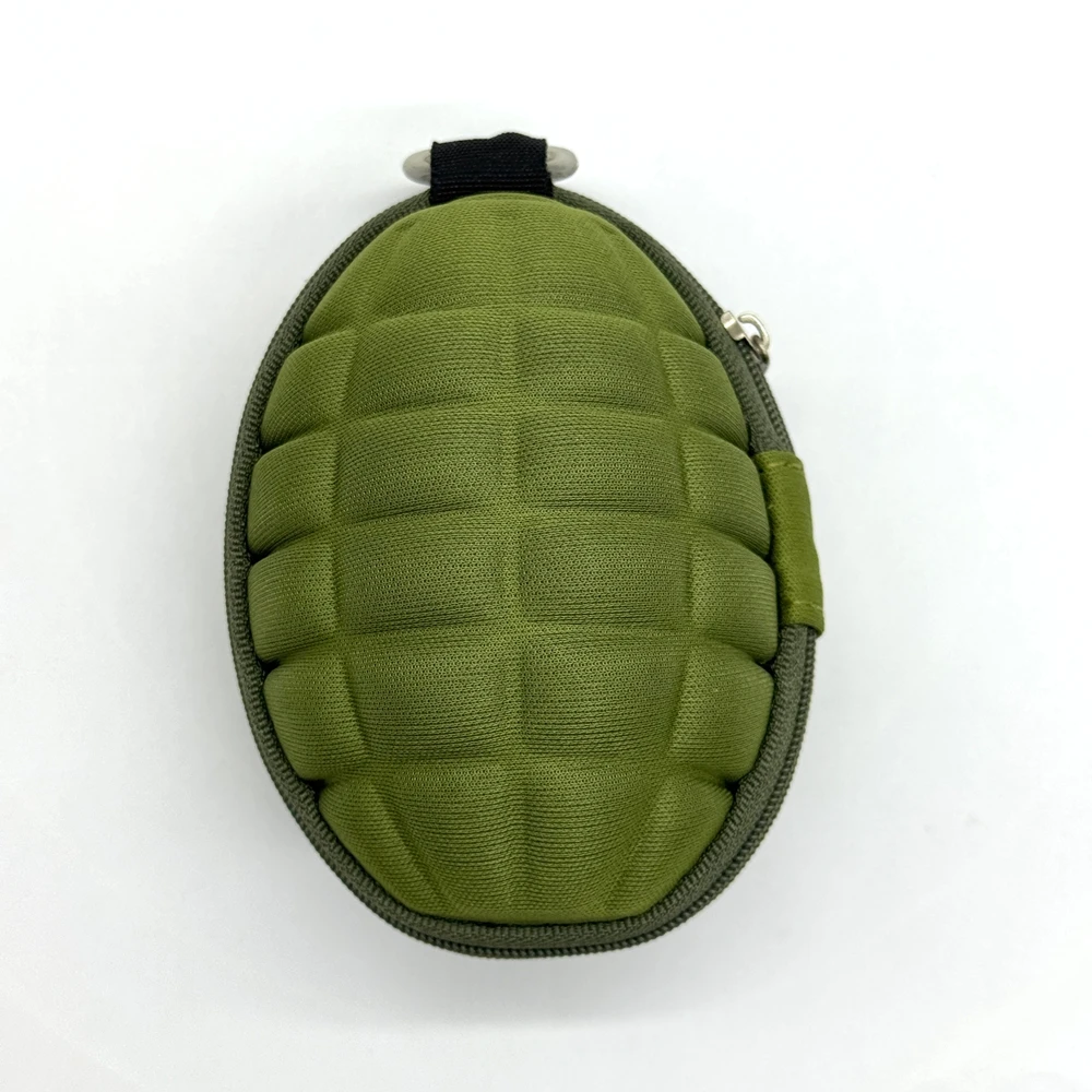 Grenade Style Pouch, Professional Coin Purse Keychain Case, Small EDC Pouch Holder for Money Change, Keys, Earphone Bag Pocket