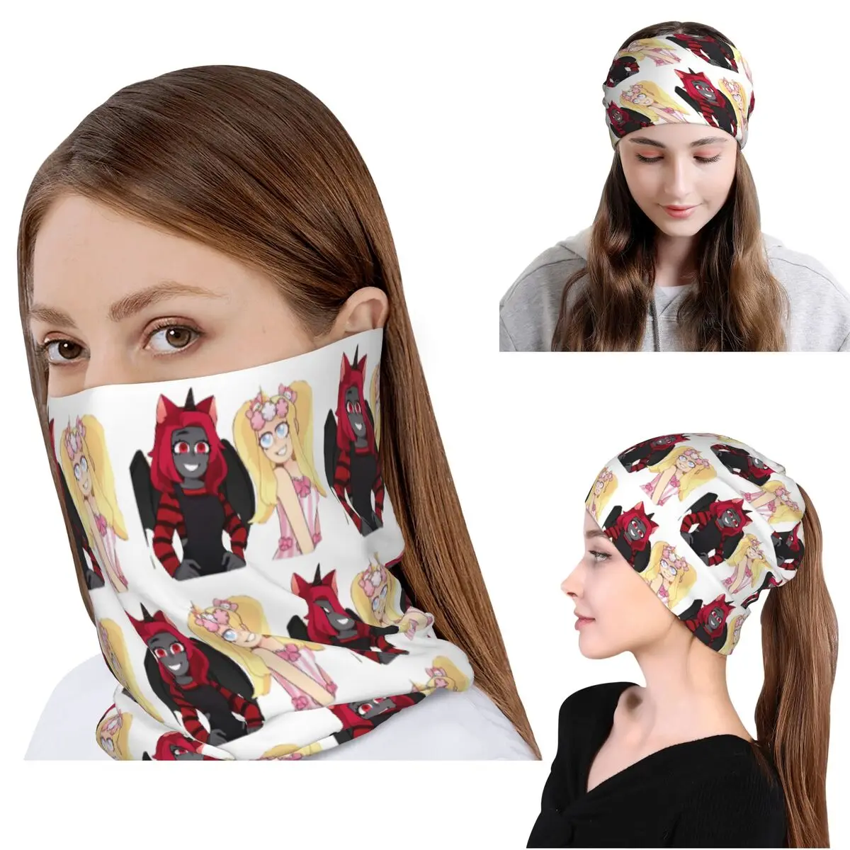 Iamsanna Sanna And Moody Bandana Halstuch, Wickelmaske, Schal, Mehrzweck-Gesichtsmaske, Mütze, Unisex, für Erwachsene, Winter