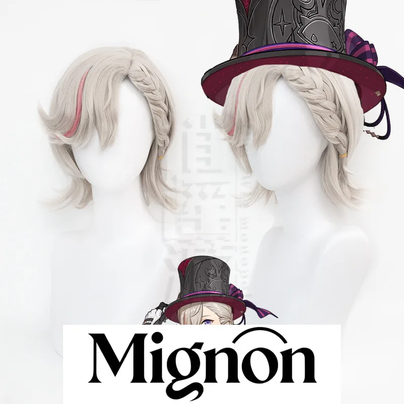 

Genshin Impact Lyney косплей парик имитация кожи головы плетеные косички подарок на Хэллоуин