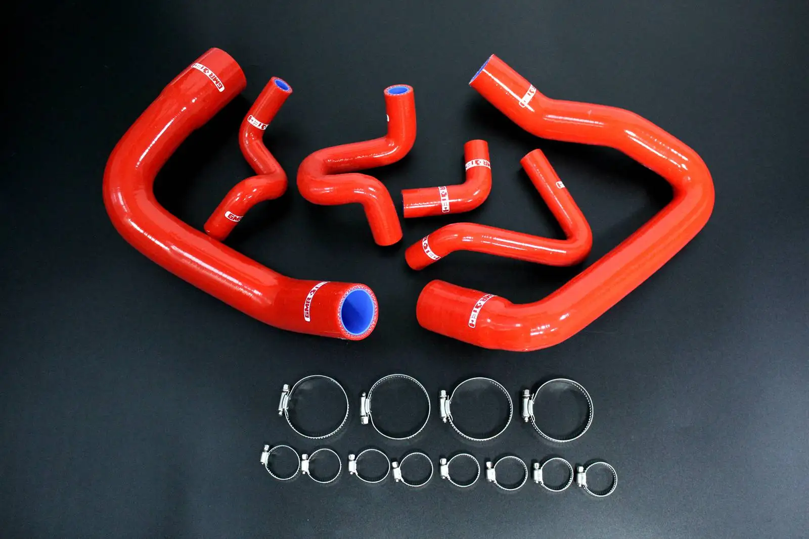 6PCS Radiator Silicone Coolant Hose Kit For Ford Mustang 1986-1993 1987 88 89 GT LX Cobra 5.0 Performance Parts Red Blue Black