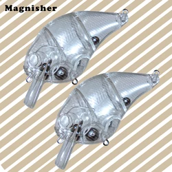 Magnisher 10PCS 9.5CM 26.5G Rattle Squarebill Crankbait Lure Floating 2.0 Unpainted Blank Wobbler Bass Fishing Tackle for DIY