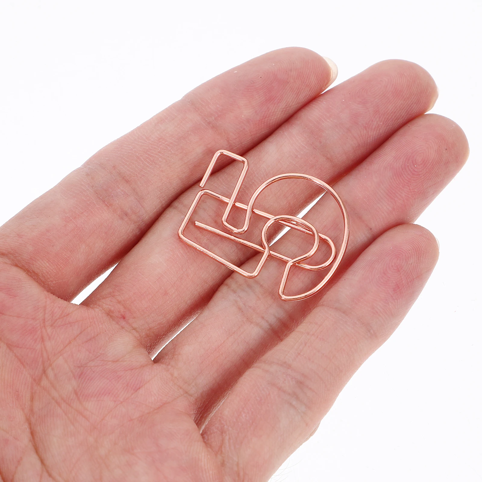 

30Pcs Number Shaped Metal Paper Clips Small Office Document File Clips Decorative Paperclips for Crafts Bookmarks