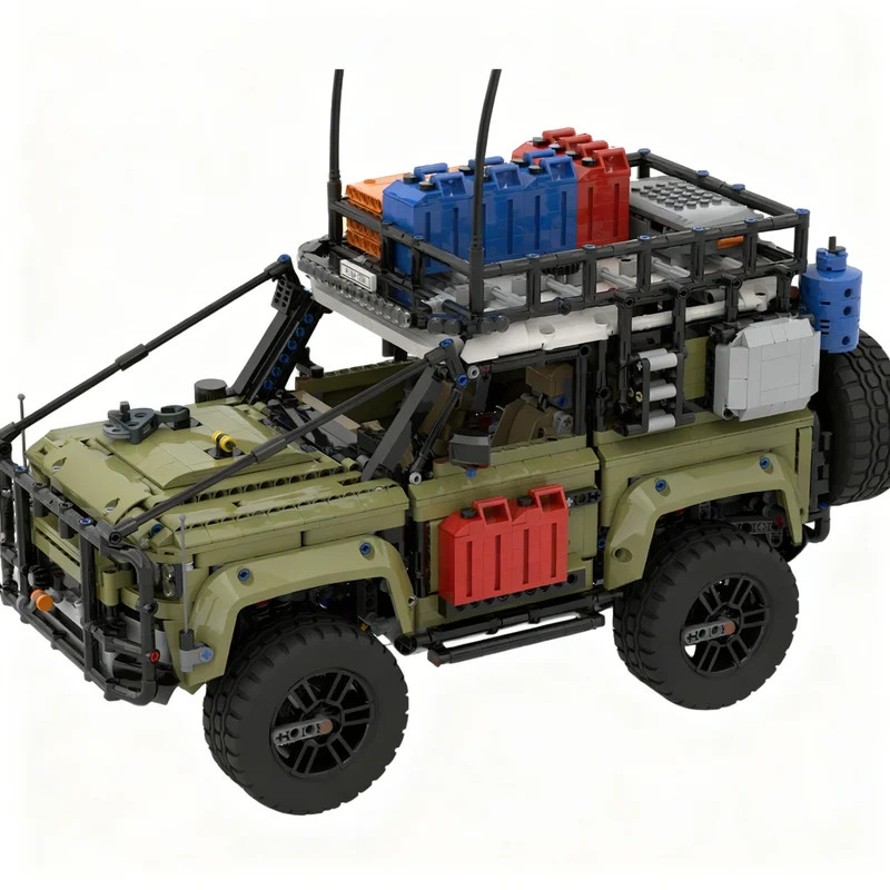 3523pcs MOC Land Rover Defender 90 Adventurer Technical Model Building Blocks Creative DIY Gift Display Decor Assemble Premium