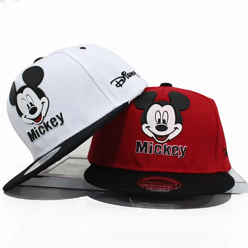 Disney Official Anime Kids Baseball Hats Cute Mickey Mouse Child Cap For Summer Mickey Spiderman Cotton Baby Hat Boy Girl Gifts