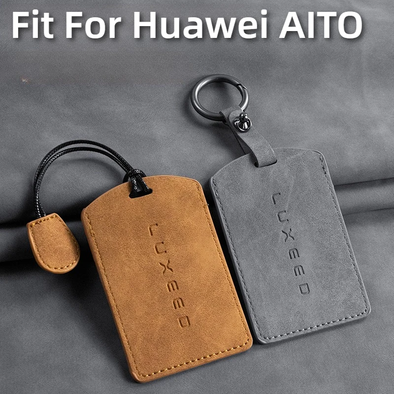 

Подходит для Huawei AITO R7 S7, держатель для автомобильных ключей, чехол для смарт-карт NFC, замшевый защитный чехол