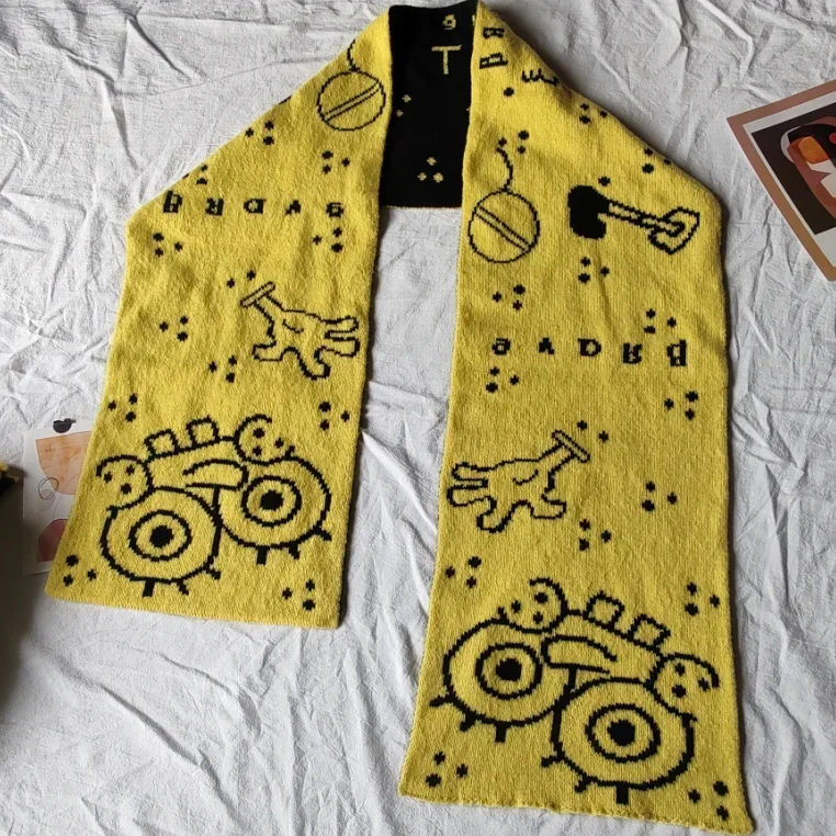 

90*14 см Kawaii Губка Боб Квадратные Штаны шарф осень и зима милый мультяшный двусторонний шарф теплый удобный шарф