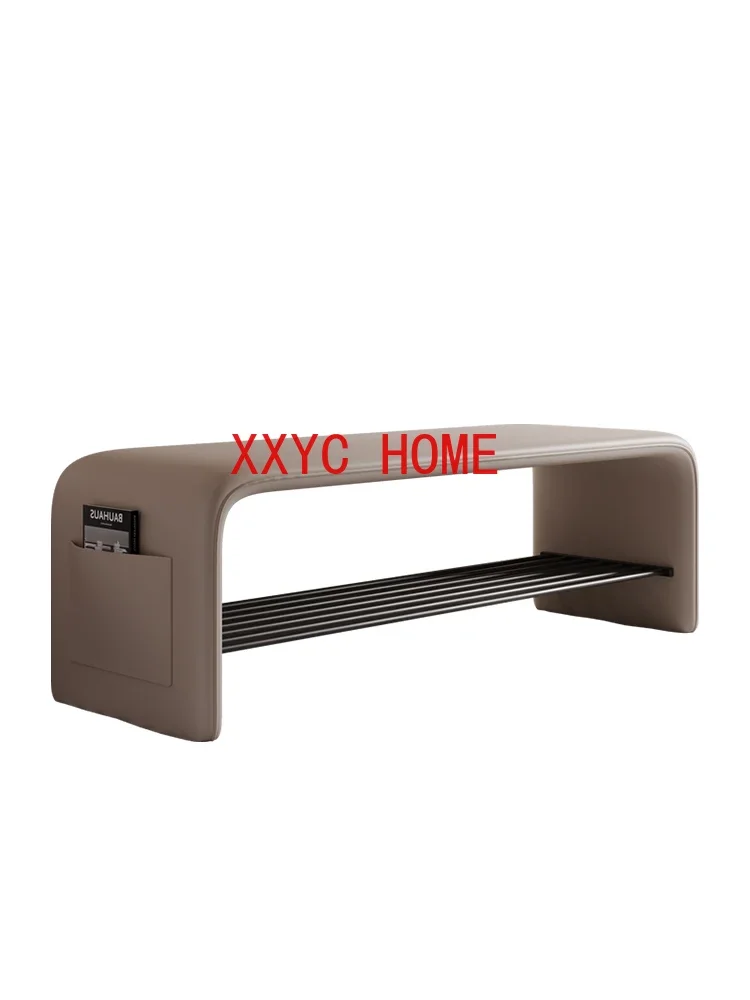Home Doorway Simple Footstool Cloakroom Storage Bench with Storage Multifunctional