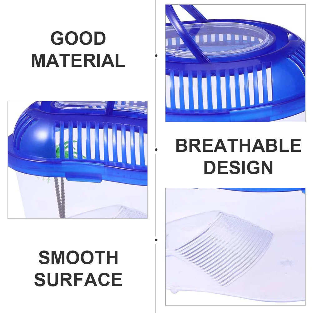 

1pc Turtle Tank Drying Platform Pp Material Handle Cover For Pet Turtle Rest Swimming Sunning Hibernation Small Plastic Fish