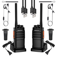 2Pcs Baofeng BF-888S PLUS Walkie Talkie Two-way Radio BF 888s USB Charger UHF 400-470MHz 16CH Long Range Transceiver