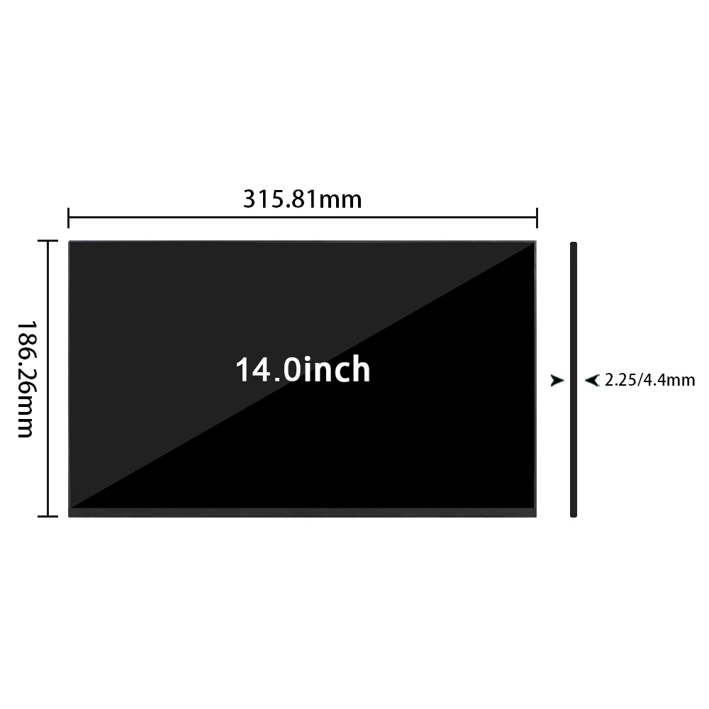 14 inch laptop screen 1920*1080 ultra-thin LCD display IPS 30pins edp 400 brightness NE140FHM-N46