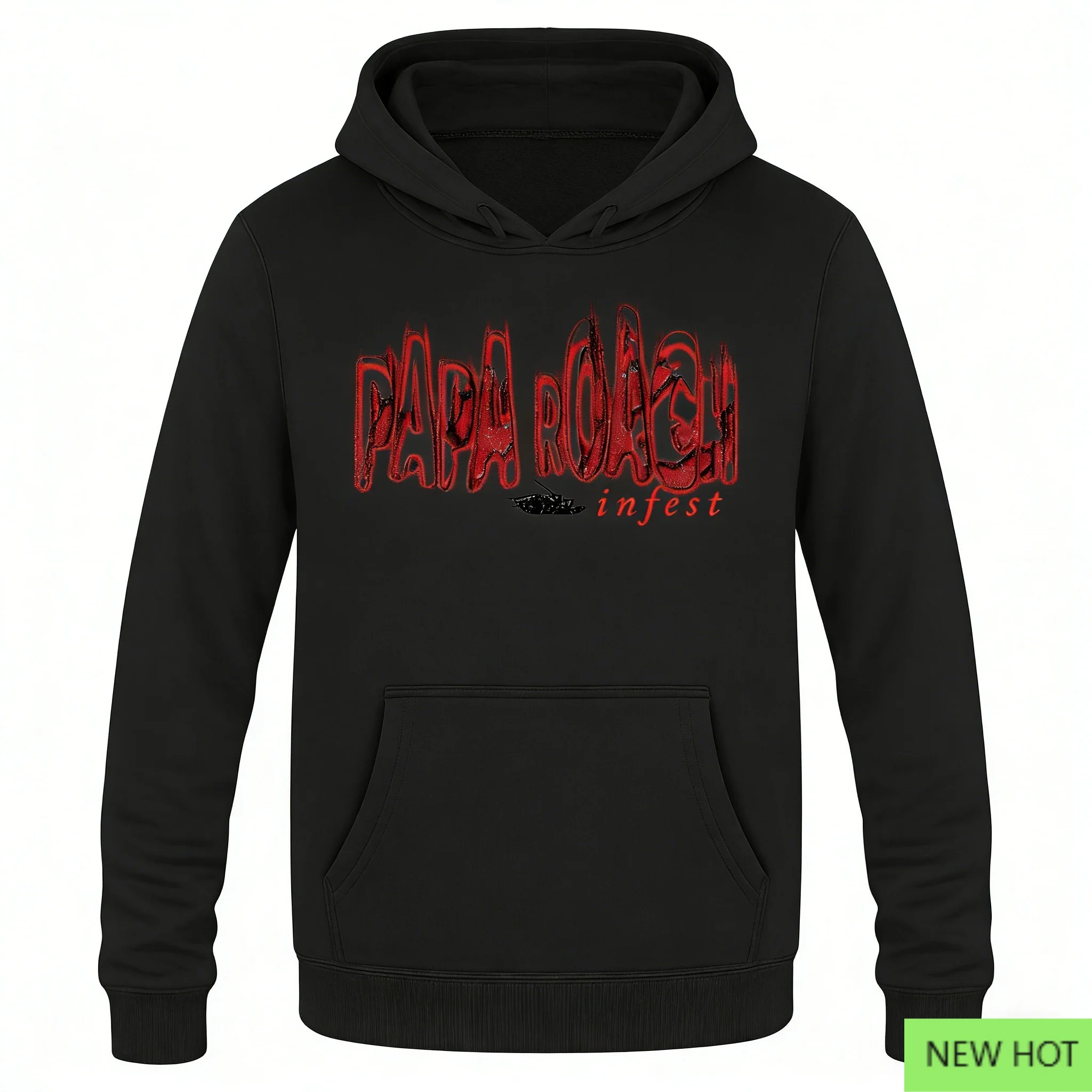 

Толстовка Papa Roach с капюшоном для младенцев, альбома, графическая толстовка, черный, красный, с принтом, повседневная уличная одежда унисекс для любителей Nu-Metal