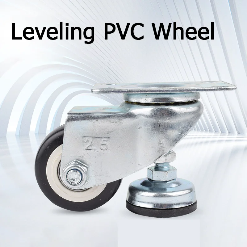 1-4PCS Self-leveling swivel casters 1.5/2/2.5/3 inches Swivel caster Horizontal adjustment support bracket Shelf Furniture wheel