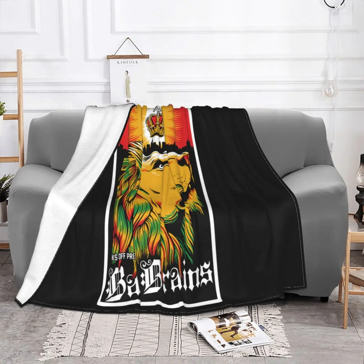 New Bad Brains Positive Mental Attitude Mens Black Size S 3Xl Adult Rap Pride Retro Throw Blanket