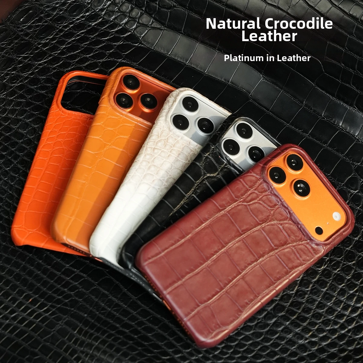 Luxury Genuine Leather for MagSafe Phone Case for iPhone 15 16 17  18 Pro Max 17Pro 18Pro 16Pro Magnetic Protection Back Cover - view 3
