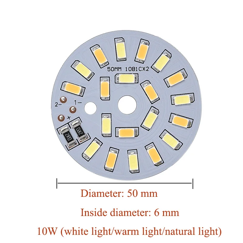 YOUCENT 1Pcs DC5V Dimmable LED Chip 5/6/10/12/14/30W Surface Light Source SMD5730 Double Color LED Light Beads White Warm White