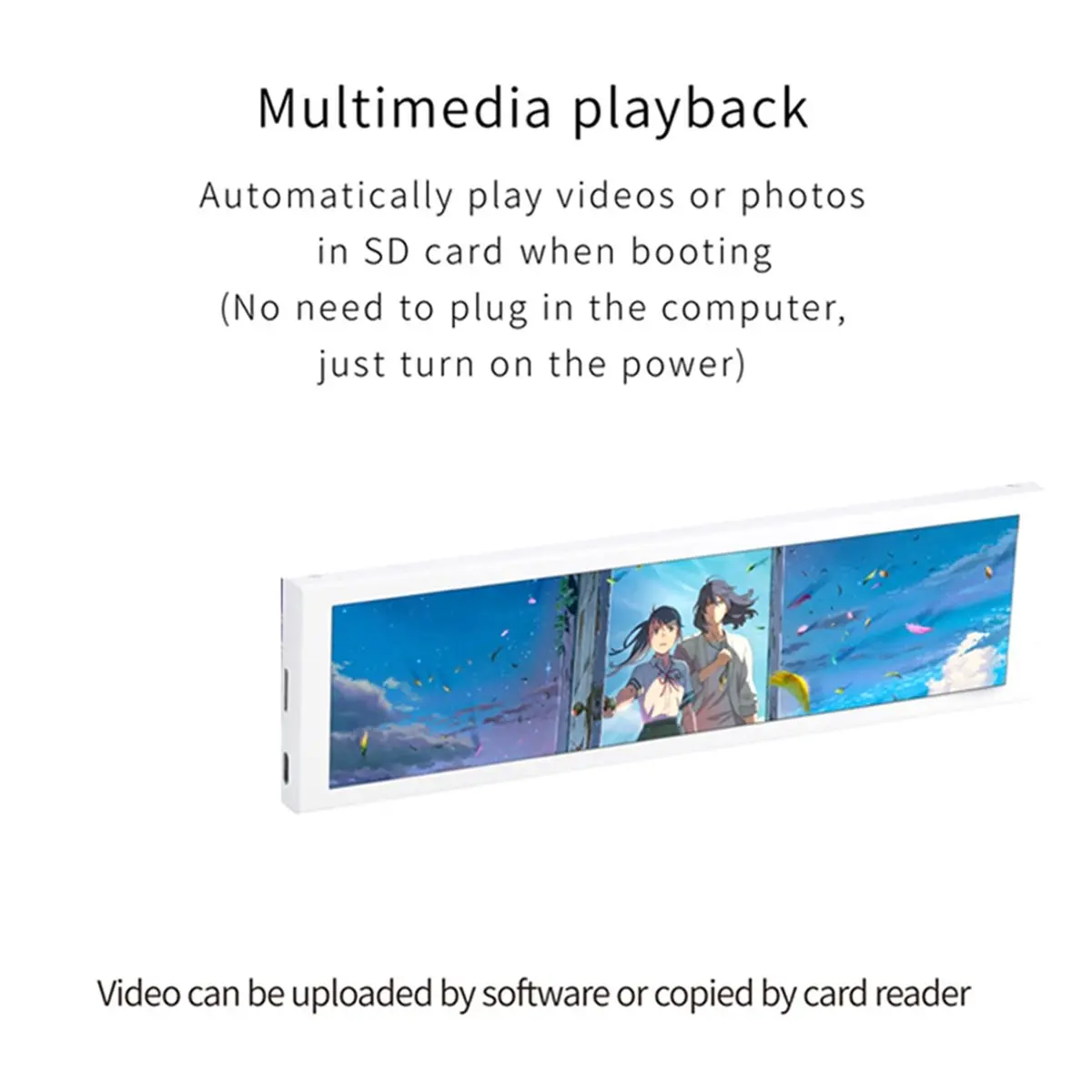 9.2 Inch IPS USB Secondary Screen 1920x462 Smart Screen No Need AIDA64 Type-C PH Interface CPU GPU RAM Computer Monitor
