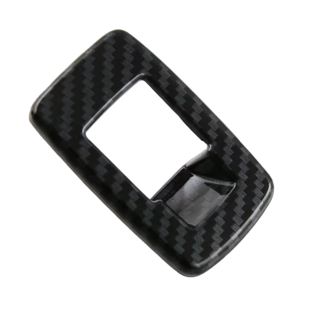 1pc ABS Plastic Carbon Fiber Grain Dashboard Tailgate Power Button Cover Trunk Switch Trim For BMW X1 2023 (Left Hand Drive)