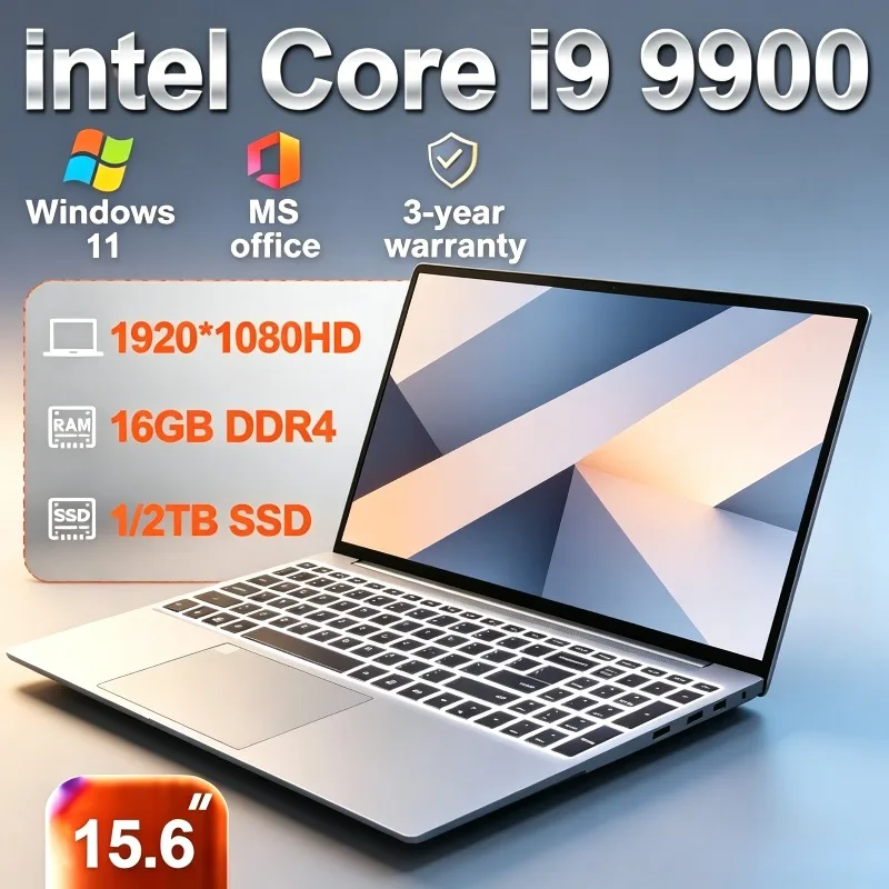 Intel Core i9 9900 New 1TB 2TB SSD 16GB DDR4 Windows 11 Pro Office Gaming PC Notebook Laptops Portable Laptop Computer