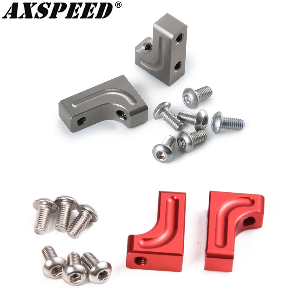 AXSPEED RC Car Servo Mount Bracket Aluminum Alloy Fixed Stand for Axial SCX10 1/10 RC Crawler Car Upgrade Parts