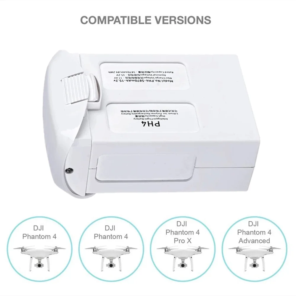 Batería Para DJI Phantom 4 para Phantom 4 Advanced/4Pro FPV Quadcopter RC Drone 15,2 V 5870mAh piezas de repuesto