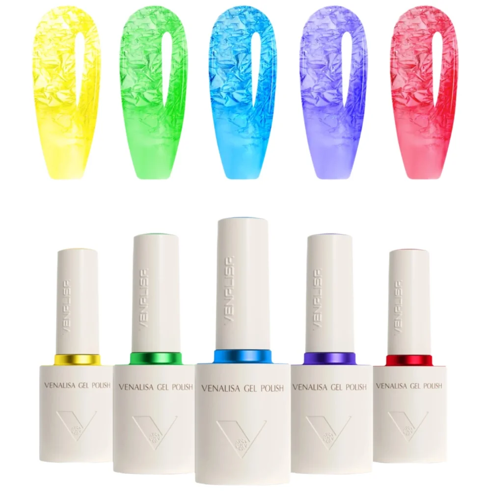 2/3/5pcs * 10ml Venalisa Nagelgel Polish HEMA/TPO GRATIS Ultra Jelly Kleur Semi transparant Zomer Kleur Losweken UV/LED Glanzende Gel - afbeelding 2