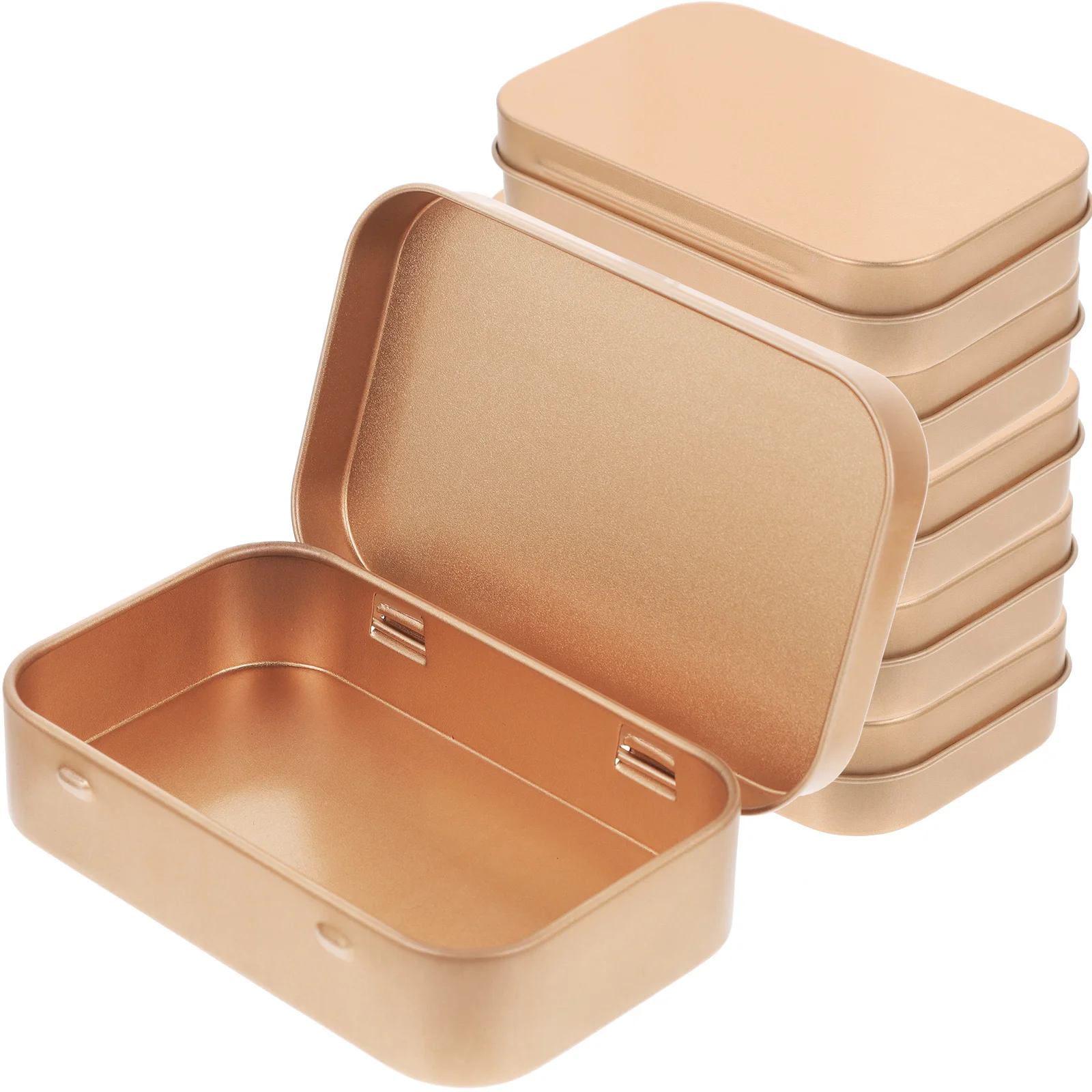 

6Pcs Flip Top Storage Box Compact Tin Container for Candy Storage Gift Giving Wedding Favors Small Item Organizer