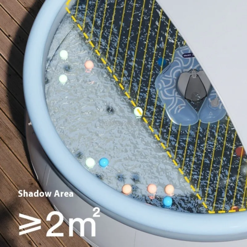 夏の子供インフレータブルおもちゃプールサンシェードテント屋外ウォーターパーティーインフレータブルスイミングプール子供大人用エアポンプなし