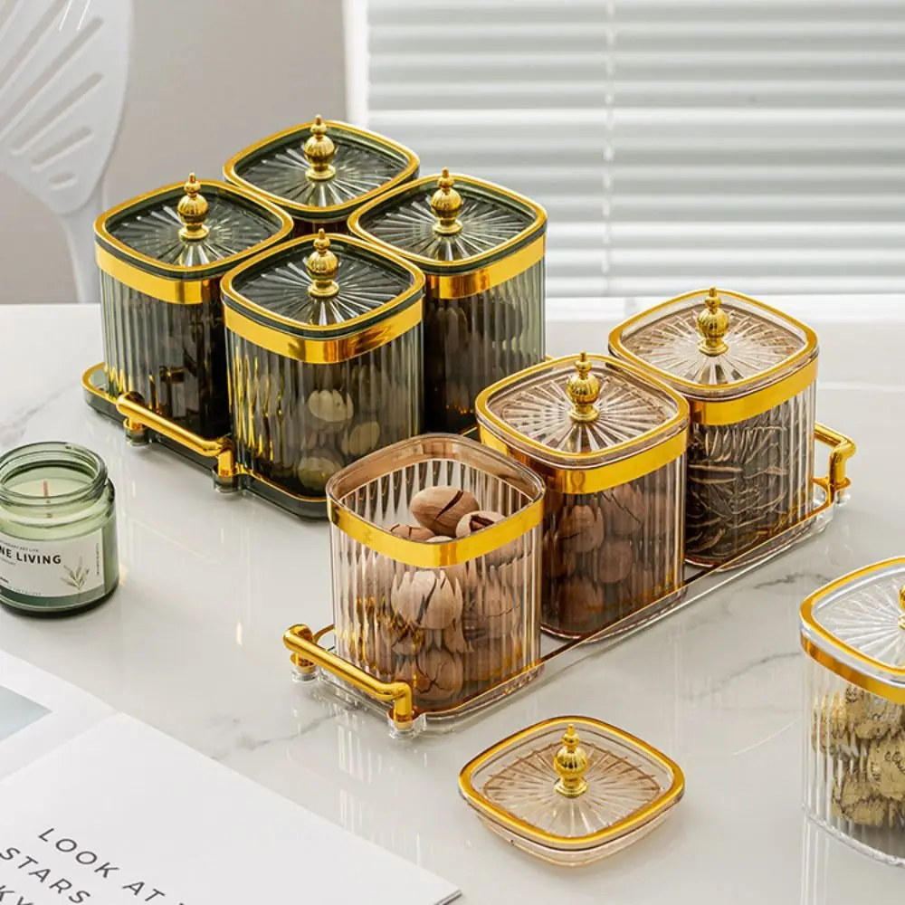

Kitchen Supplies Creative Seasoning Jar Set Unique Exquisite Storage Box transparent Storage Can Salt