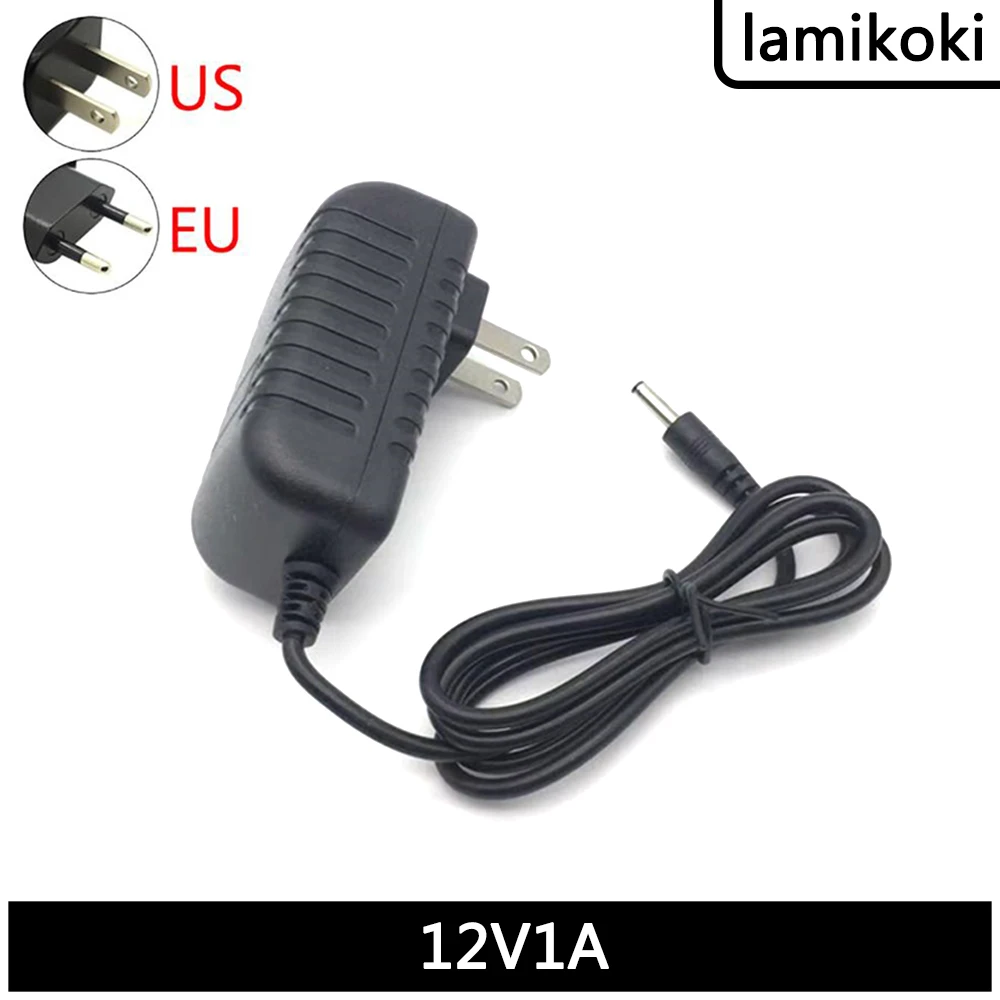 Switching Power Adapter Input AC 100-240V 50/60HZ Output DC 12V 1A Connector 3.5MM