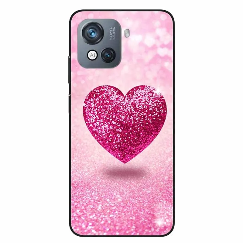 For Oscal C80 Case Cute Soft Silicone Black TPU Phone Cases for Blackview Oscal C80 Protective Back Shells OscalC80 C 80 6.52\'\'