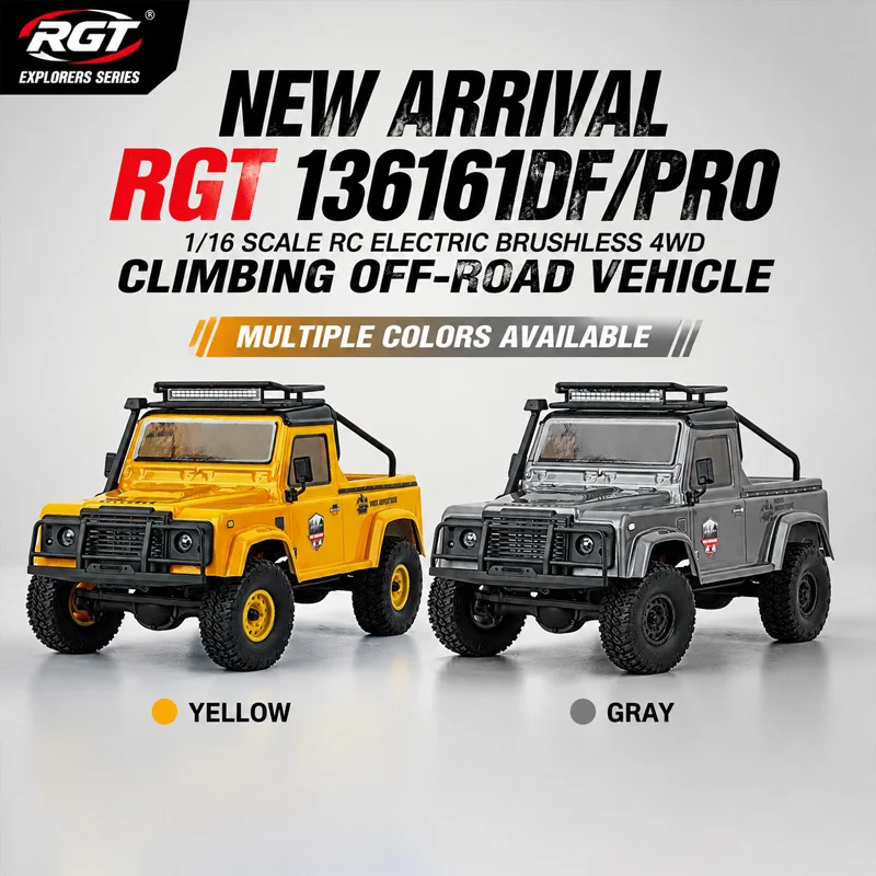 Rgt 1/16 Rc Car 136161Df Pro Brushless 4Wd Electric Off Road Rock Crawler Vehicle For Adult Outdoor Terrain Play