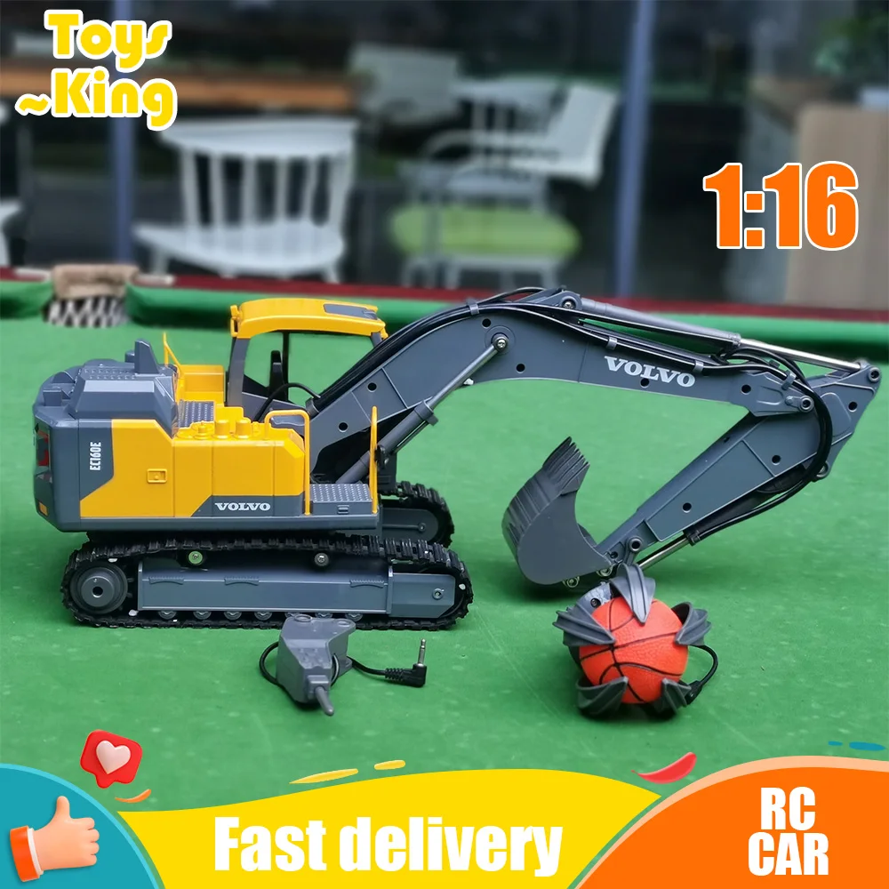 Double E EC160E 3 In 1 Excavator RC Truck Crawler Alloy Tractor Engineering Car RC Excavator Engineering Control App