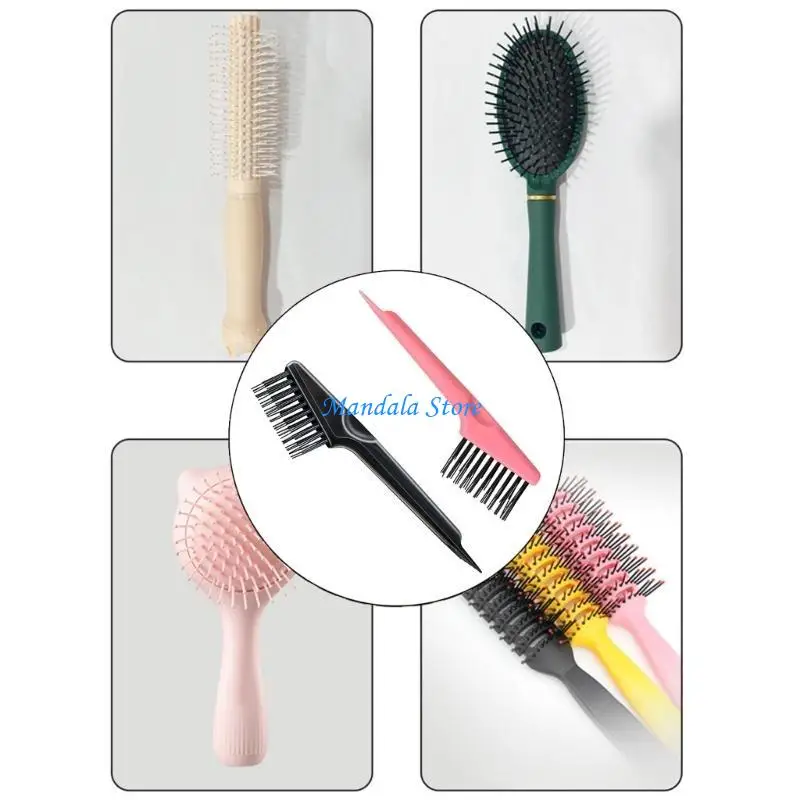 

U2JC Hair Brush Cleaning Tool Comb for Brush Hair Remover Hair Brush Cleaner Tool