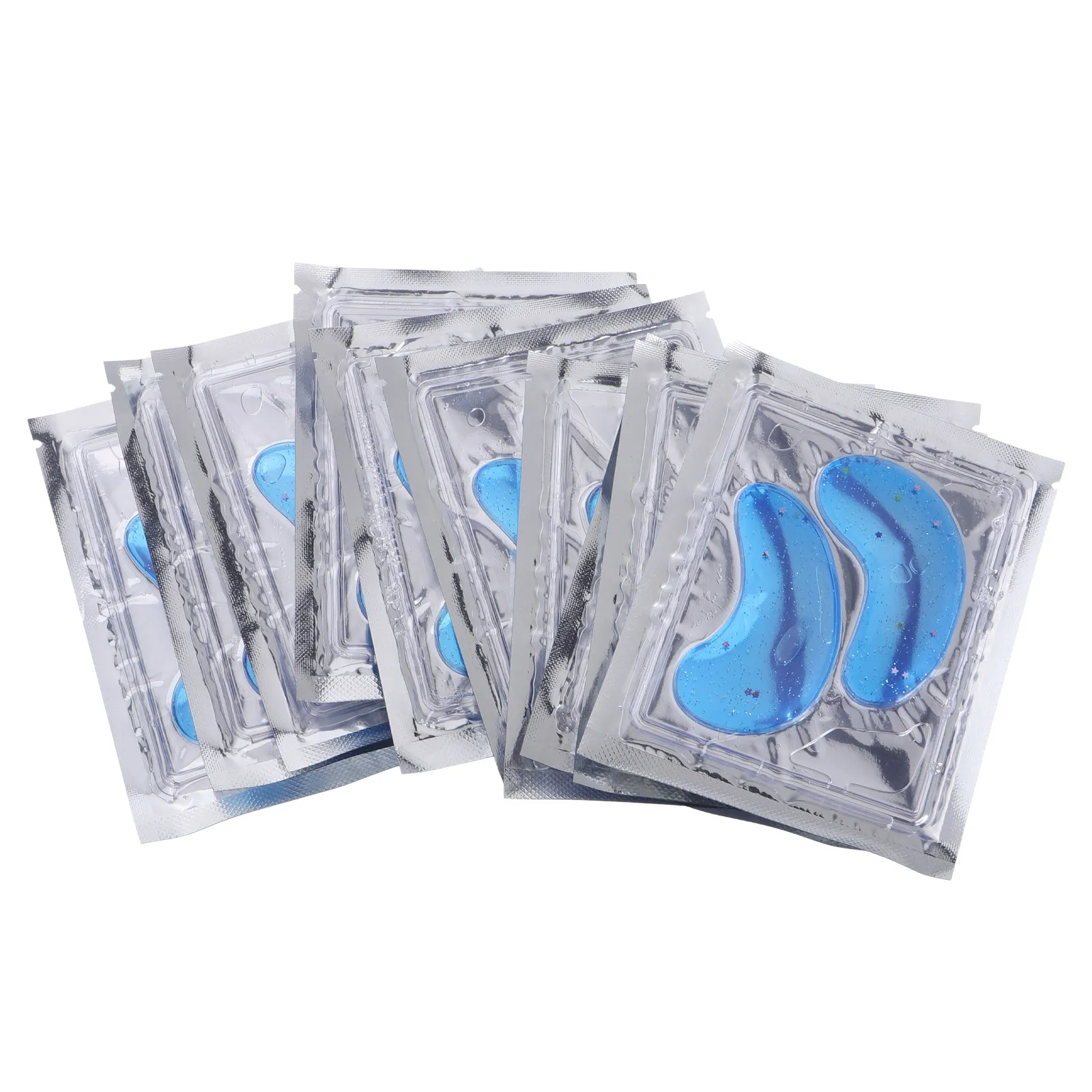 

10Pairs Glittery Hydrating Eye Patches for Women Collagen Under Eye Mask to Reduce Dark Circles Fine Lines Wrinkles Soothe Tired