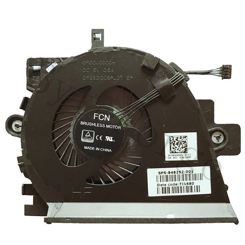 OEM Replacement For HP Workstation Zbook15 G3 848252-001 848251-001 Fan DC28000GVF0 DC28000GXF0