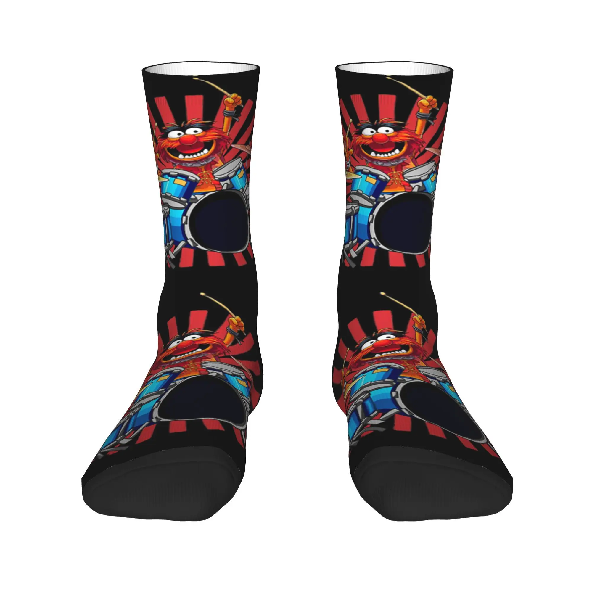 

Носки барабанщика с животными, впитывающие пот чулки в стиле Харадзюку, всесезонные длинные носки, аксессуары для мужчин и женщин, подарки