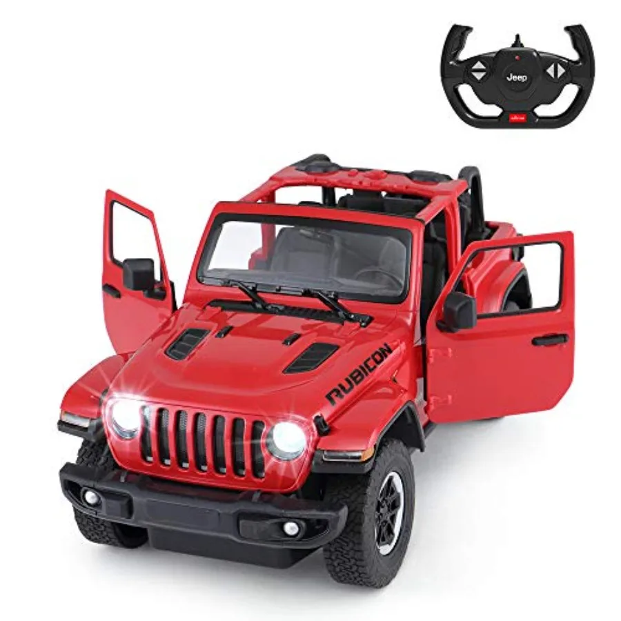 

Радиоуправляемая внедорожная машина RASTAR 1:14 Jeep Wrangler JL, гоночный внедорожник на радиоуправлении, игрушечная машинка для взрослых с пружинной подвеской и открывающимися дверями