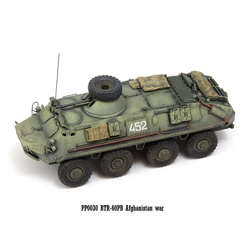 Hot Sale 1:72 Scale Plastics PP0030 BTR60 Afghanistan BTR-60PB 452 Tank Toys Cars Model Classics Adult Collectible Souvenir