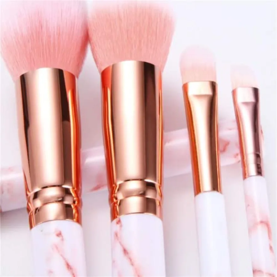 Set di pennelli per trucco 16 pezzi Pennelli per trucco in marmo Fondotinta Ombretto Correttore Sopracciglio Blush Maschera per il viso Set di pennelli con confezione regalo