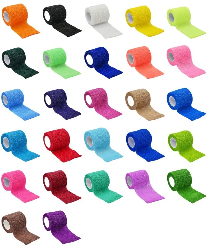 4.5M Self Adhesive Elastic Bandage Cute Finger Wrap Tape Student Writing Protection Sports First Aid