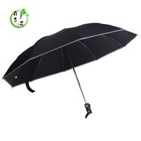 A31Z-Automatic Reverse Umbrella Inverted Reflective Folding LED Light Safe Night Windproof Frame For Men Women Umbrellas