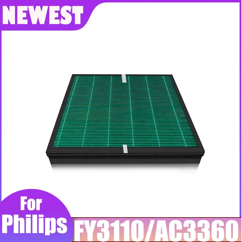

Air Purifier Filter replacement for Philips FY3110 AC3360 Odor Removal Hepa Carbon Filter