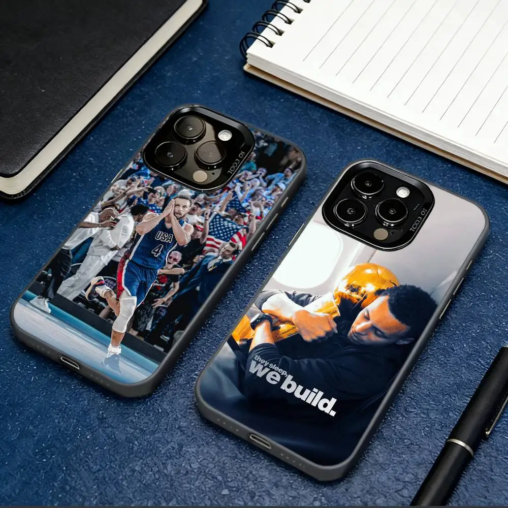 

S-Stephen C-Curry 30 Phone Case For iPhone 17,16,15,14,13,12,11 Plus,Pro Max,XS,Colorful Silver Black Cover