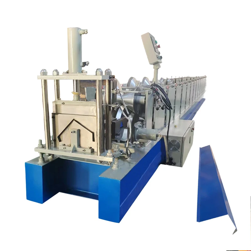 High-definition high-speed zinc metal roof ridge coiling forming machine